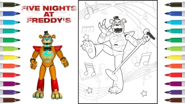 5 Best Five Nights at Freddy's Security Breach Coloring Pages