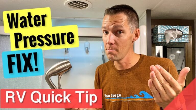 5 Best Ways to Boost RV Shower Water Pressure